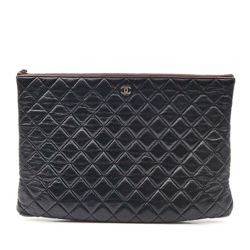 Chanel Classic Caviar Clutch Large #352417F54B